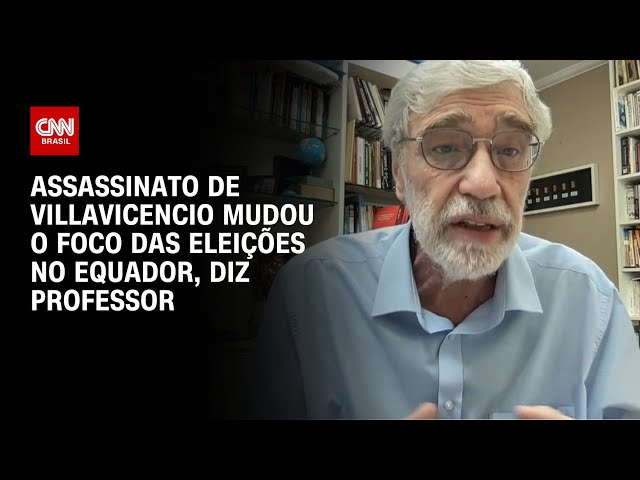 Assassinato de Villavicencio mudou o foco das eleições no Equador, diz professor | LIVE CNN