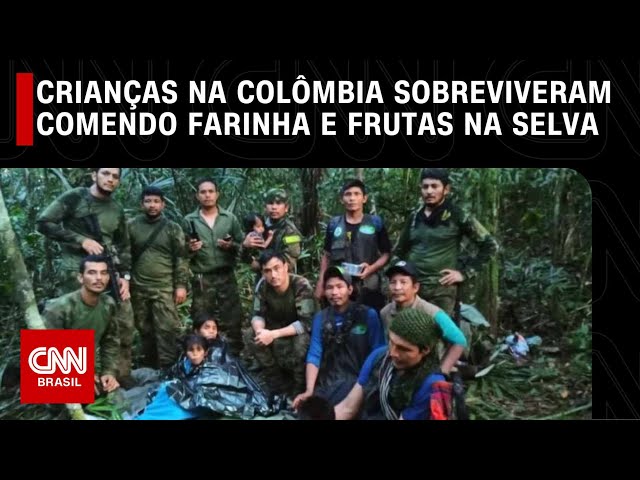 Crianças na Colômbia sobreviveram comendo farinha e frutas na selva | LIVE CNN