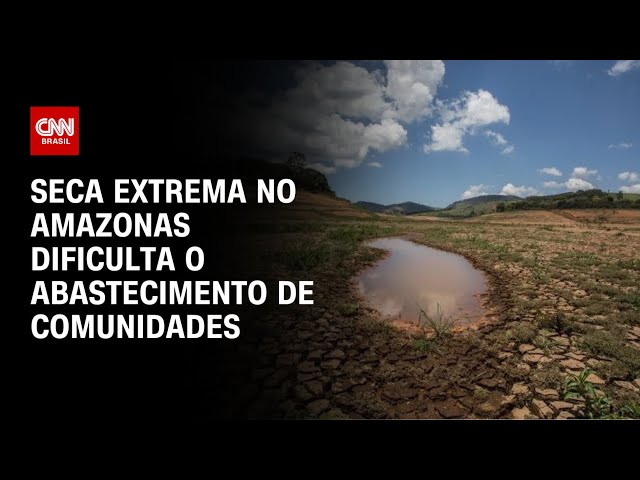Seca extrema no Amazonas dificulta o abastecimento de comunidades | CNN PRIME TIME