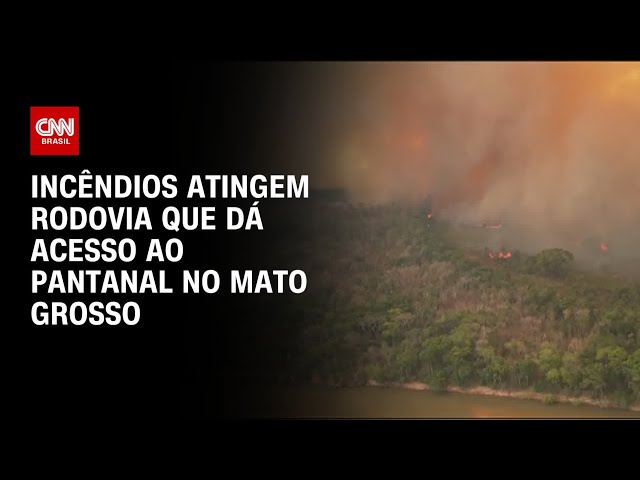 Incêndios atingem rodovia que dá acesso ao Pantanal no Mato Grosso | BRASIL MEIO-DIA
